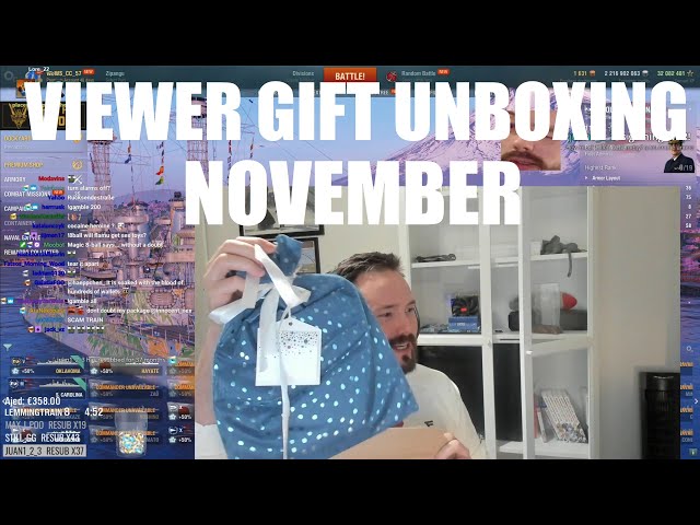 November Viewer Gift Unboxing!