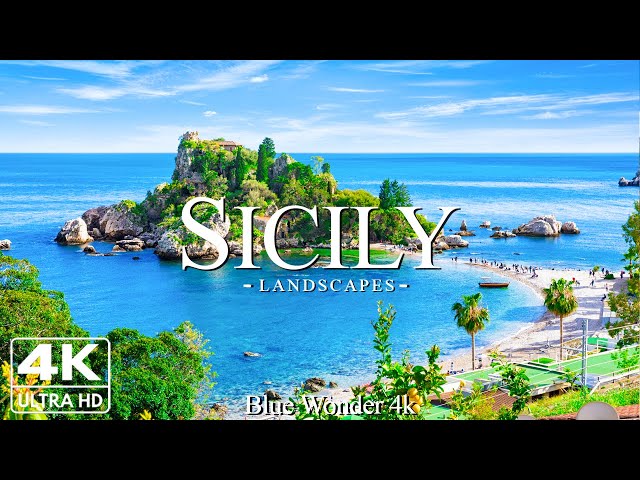 Sicily 4k - Relaxing Music With Beautiful Natural Landscape - Amazing Nature
