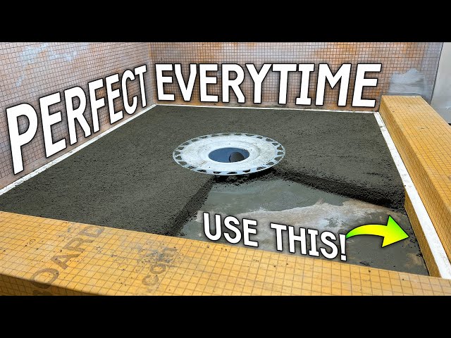 HOW TO BUILD a PERFECT Shower Pan PRE-SLOPE (Great for DIYers)