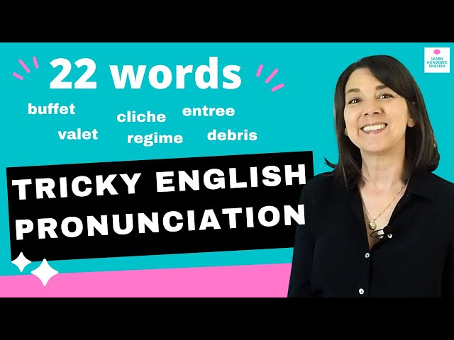 TRICKY! How to Pronounce French Words in English