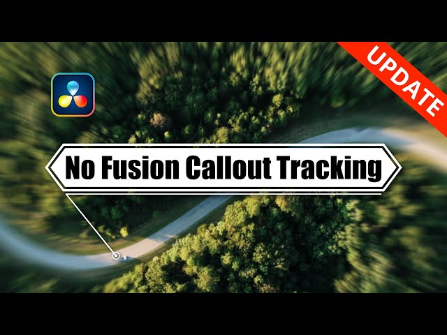 No Fusion Callout Tracking in Edit Page for DaVinci Resolve - FREE Template