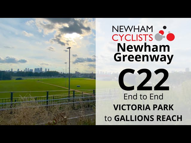 [Southbound] Let's Ride the Newham Greenway (Q22) end to end—Cycleway from Victoria Park to Beckton