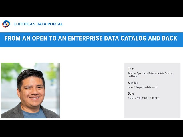 From an Open to an Enterprise Data Catalog and back