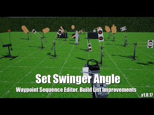 Practisim Designer Patch 1.0.17 - Set Swinger Angle, Waypoint Sequence Editor