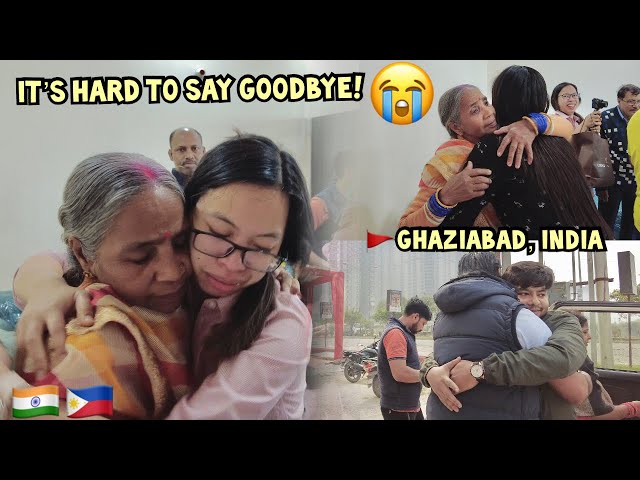 VERY EMOTIONAL GOODBYE FROM A FILIPINO INDIAN FAMILY! THEY STARTED CRYING @jaybhislife! 💔