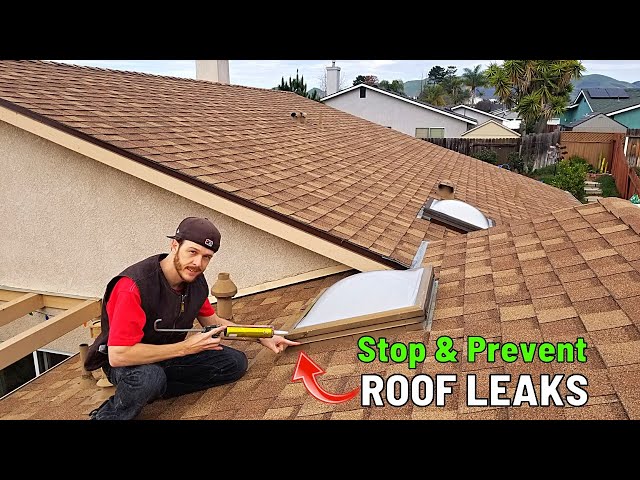 How To Fix a Roof Leak | Leaky Shingles, Vents, Flashing | Roof Repair | Jonny DIY