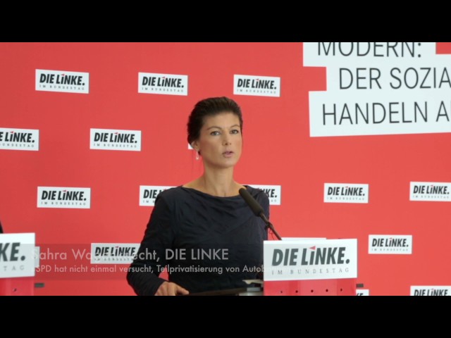 Sahra Wagenknecht, DIE LINKE: »100% Schulz steht für 0% Gerechtigkeit«