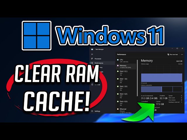 How to Clear RAM Cache in Windows 10/11 | 🚀 Make Computer Faster 2024