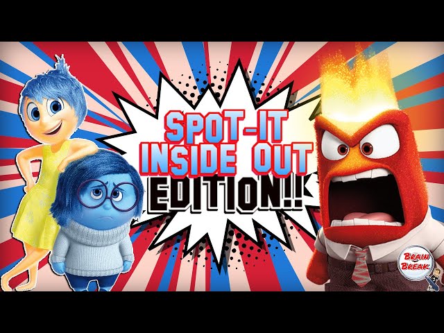 Spot-it Fitness (Inside Out Edition!) | iSPY | GoNoodle | Brain Break | PE | Emotions