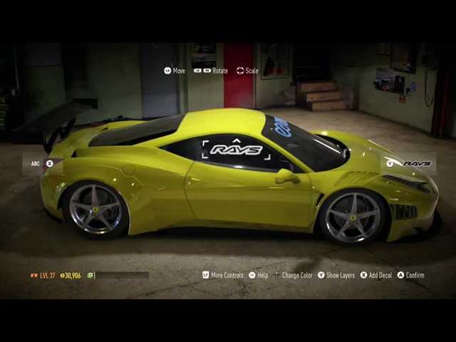 Need For Speed 2015 Gameplay: Ferrari 458 Italia Customization