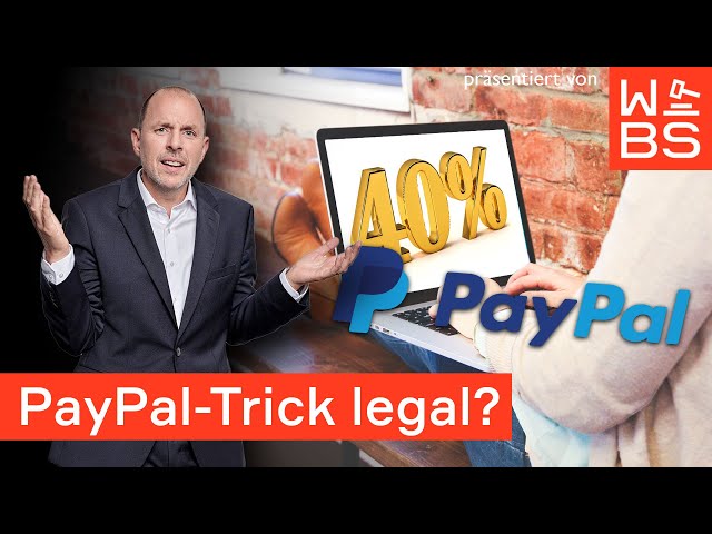 PayPal-Trick: 40% auf ALLES! Droht Nutzern jetzt böses Erwachen? | Anwalt Christian Solmecke