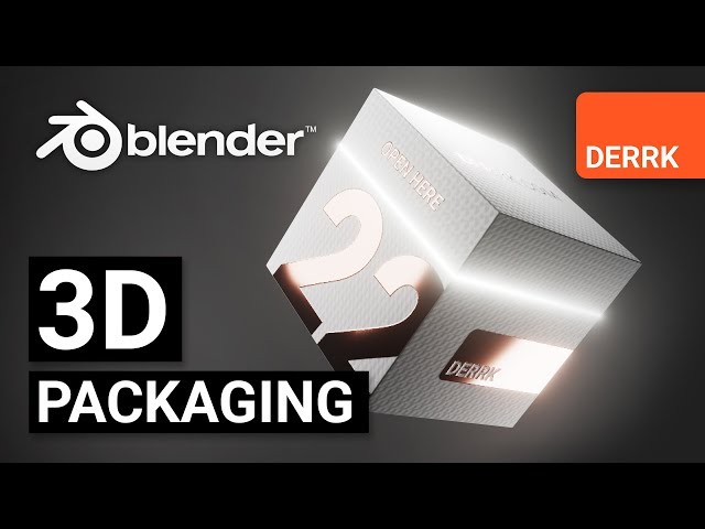 3D Package Design + Animation in Blender 2.8 EEVEE