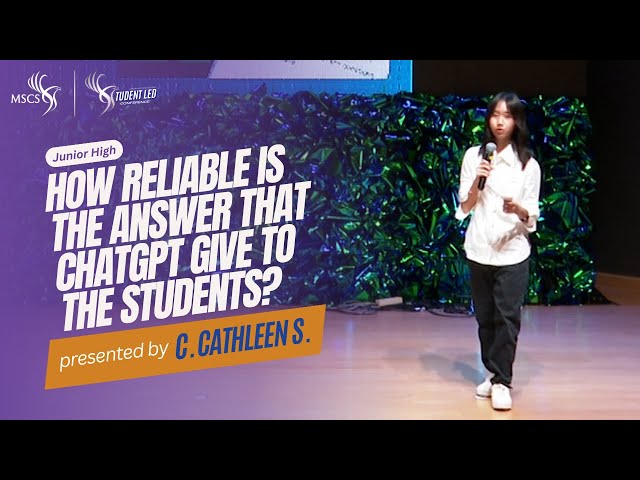 How Reliable Is the Answer That ChatGPT Give to the Students? - Christabell Cathleen Soetjahjo | SLC