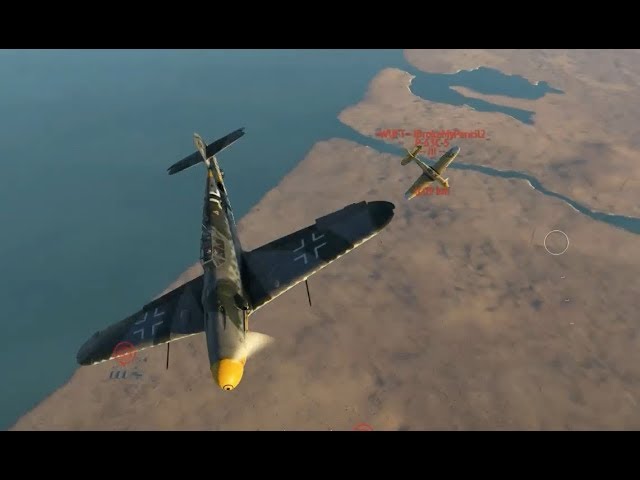 Bf-109 Shallow Scissors Reversal on P-63