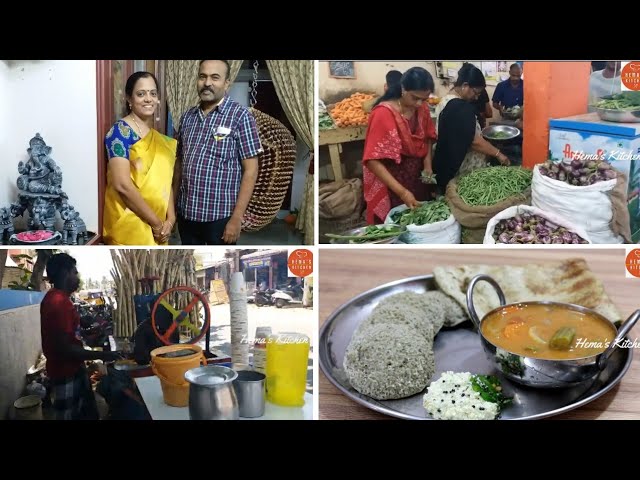 Saturday VLOG/Veg purchase for Tamil NewYear/Vishu Kani Arrangements/Night Dinner/Greengram idly