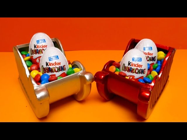M&M's Sledge with Kinder Surprise Eggs