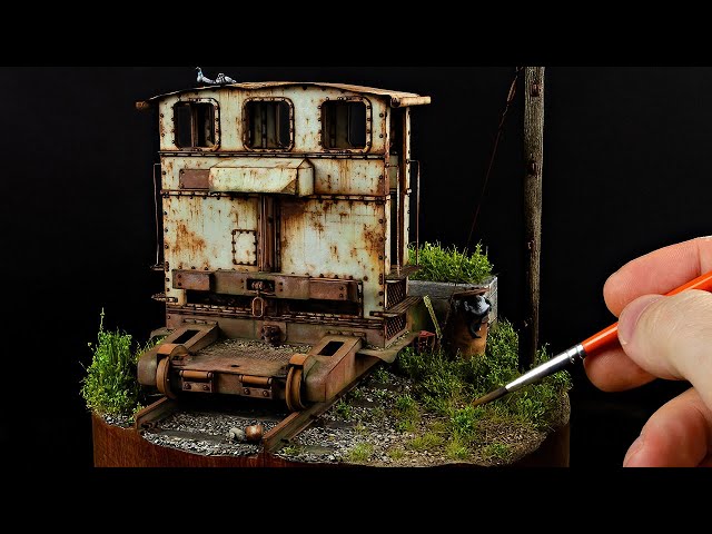 Let's Build: Realistic Rusty Train Diorama!