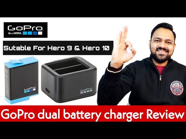 GoPro dual battery charger Review | Best Charger for gopro 9 & 10 | dual battery charger gopro 9