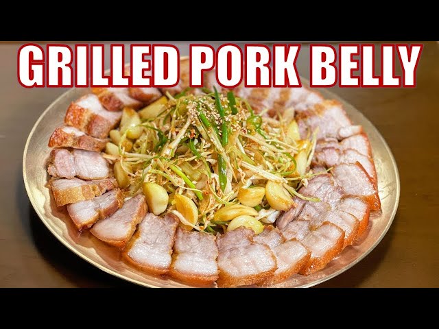 How To Make Korean Delicious Grilled Pork Belly!😋😍