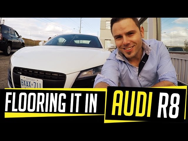 FLOORING it in an AUDI R8 on THE UBER EXPERIMENT