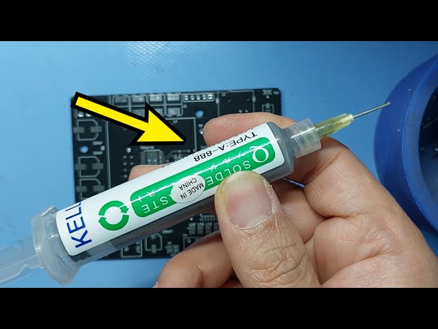124.주사기식 크림(납)솔더 사용하는 방법ㅣHow to use syringe-type cream (lead) solder.