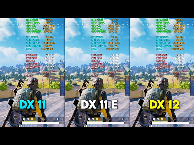 DX 11 vs DX 11E vs DX 12 | PUBG PC | 2024