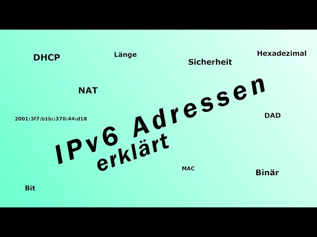 Erklärung - IPv6 Adresse