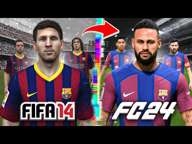 I Rebuild FC Barcelona From FIFA 14 to FC 24!