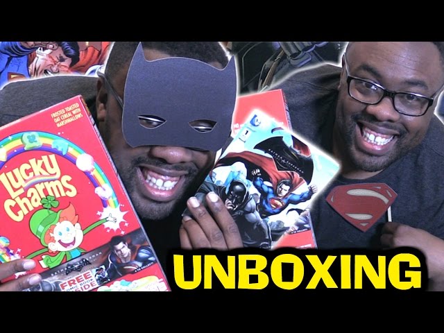 BATMAN v SUPERMAN Cereals & Comics UNBOXING