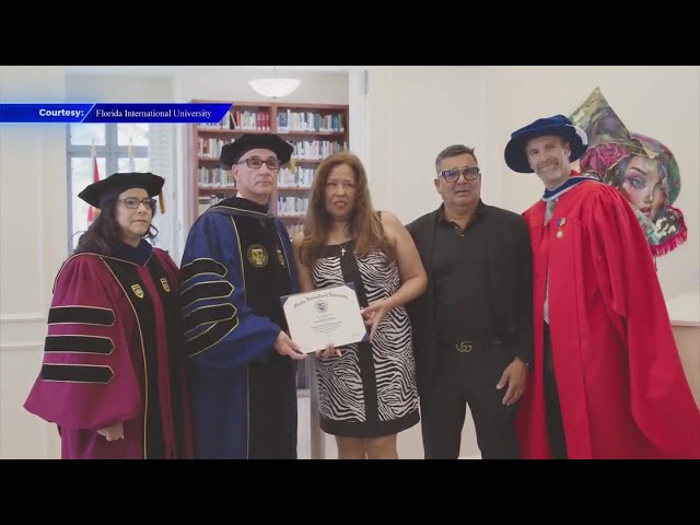 Family accept posthumous FIU degree awarded to security guard killed in shooting at CityPlace Doral