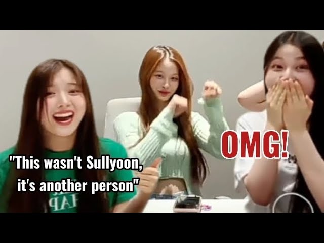 When Sullyoon forgot she's quite shy/introvert