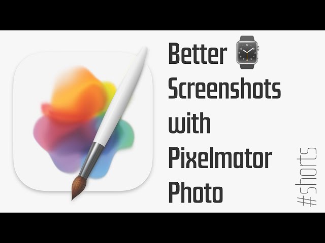 Get Much Better Apple Watch Screenshots with Pixelmator Photo #shorts