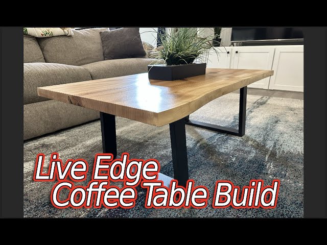 Live Edge Coffee Table Build || How to Woodworking
