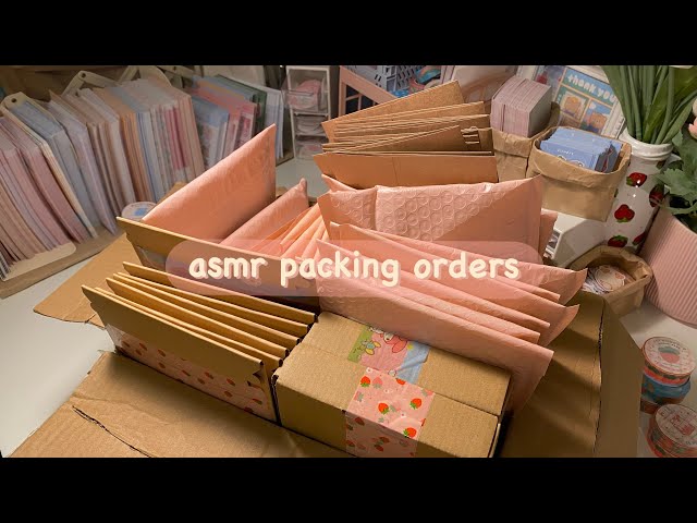 packing orders asmr ☁️ real time, no music