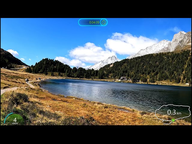 Ultimate 30 minute Virtual Treadmill exercise Mountain Lake Walk Austria Alps Garmin 4K Video