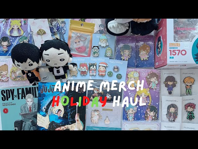 anime merch holiday haul (& building my enamel pin collection!) ✧