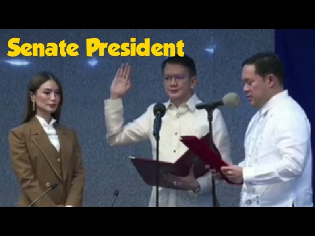 Pang 25th Elected Senate President sa Pilipinas Sen Chiz Kasama nya si Heart