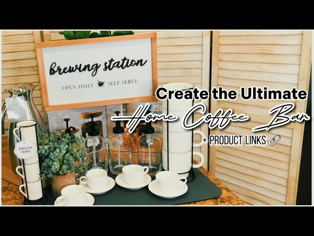 Coffee & Beverage Bar Setup in Your Kitchen ☕️🫖 +Amazing Coffee Bar finds