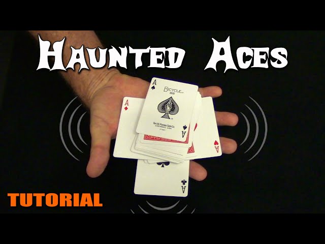Cards Move by Themselves! (Card Magic) Haunted Aces ~ Tutorial