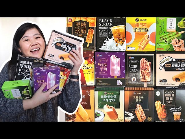 TRYING EVERY BOBA ICE CREAM BAR (Ranking, Review & Taste Test)