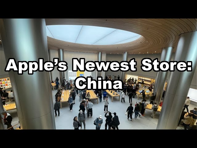 Tim Cook Opens Apple's Second largest store ever in Shanghai China