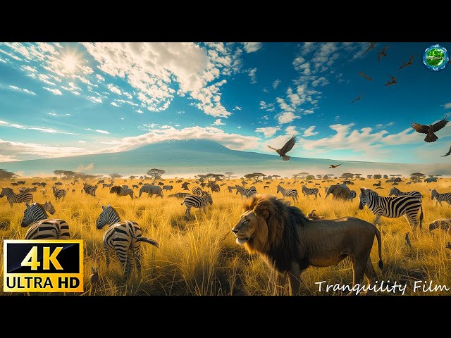 Wild Animals of Polar (4K ULTRA HD) - Relaxation Film With Calming Music, Peaceful Piano Music