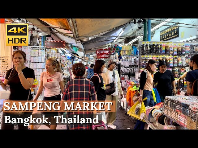 [BANGKOK] Sampeng Market "One of Cheapest for Shopping in Bangkok" | Thailand [4K HDR Walking Tour]