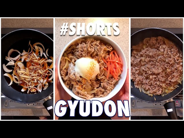 Easy Japanese Beef Bowl #Shorts