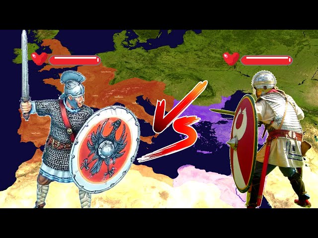 East vs West Roman Empire: Which Roman Empire was stronger?