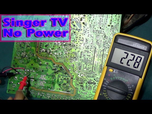 How To Repair Power Problem Of Singer Television (Part 10) - Bengali Tutorial