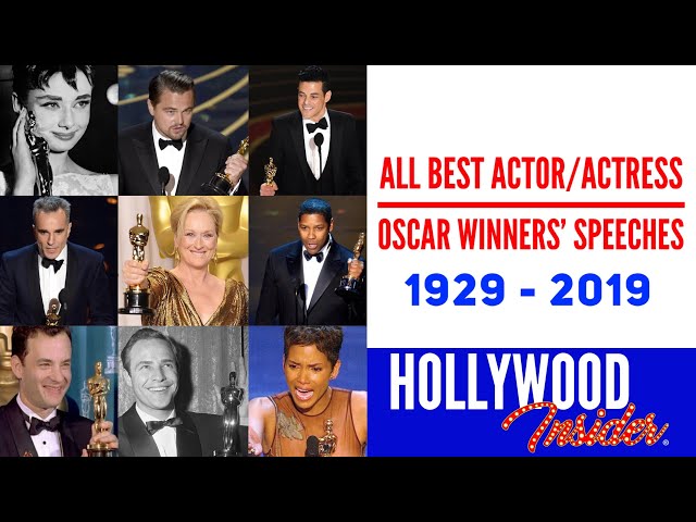 All Best Actor/Actress Speeches From The Beginning Of Oscars 1929-2019 | Hollywood Insider