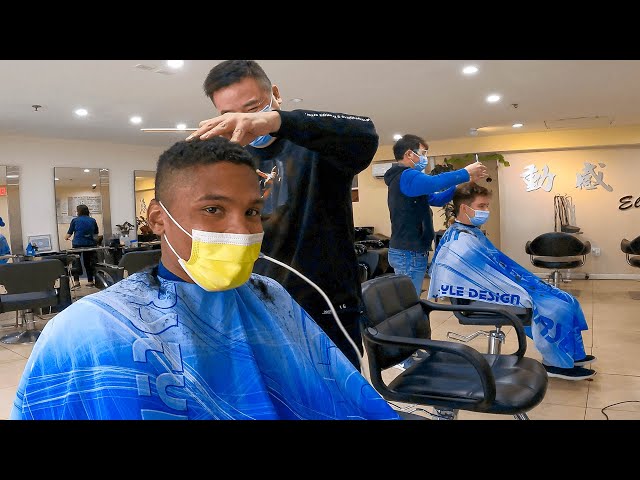 Black & White Guys Shock Chinese Hair Salon with Perfect Mandarin