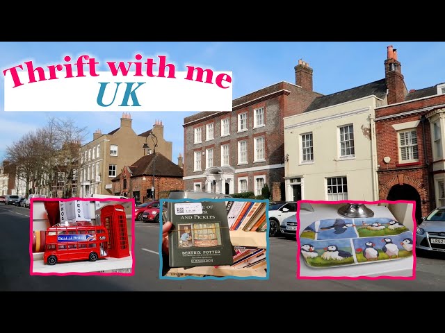 Thrift with me UK visiting 8 charity shops in one day! MASSIVE HAUL *books décor stamps Easter*
