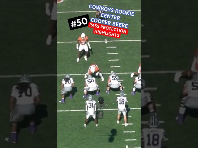 COOPER BEEBE ✭ #COWBOYS ROOKIE OL’s #KSU HIGHLIGHTS! 🔥 Best Of His “Pass Protection” Plays! 👀 #NFL
